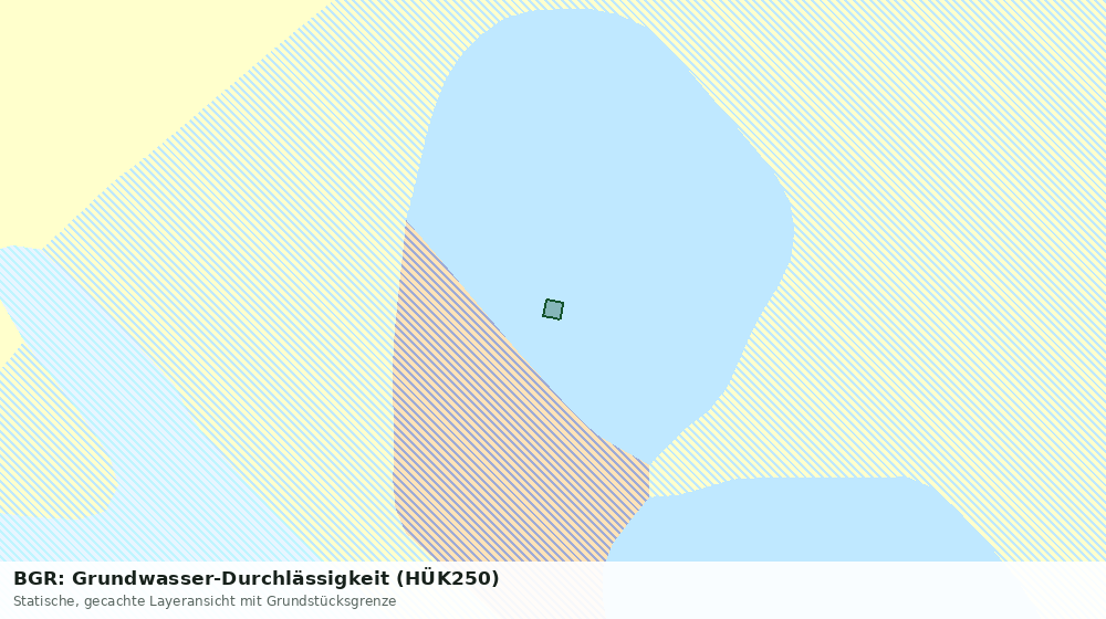 Statische Kartenansicht: BGR: Grundwasser-Durchlässigkeit (HÜK250)