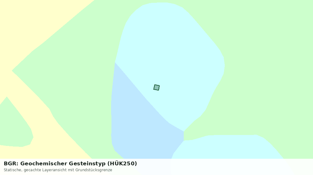Statische Kartenansicht: BGR: Geochemischer Gesteinstyp (HÜK250)