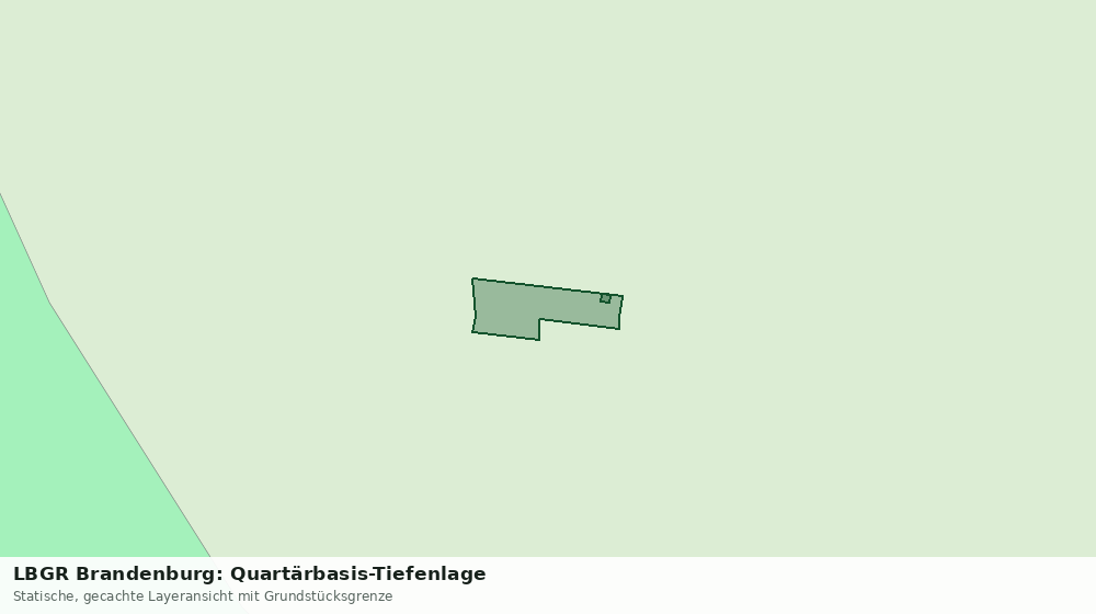 Statische Kartenansicht: LBGR Brandenburg: Quartärbasis-Tiefenlage