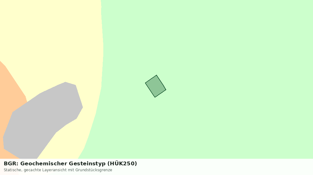 Statische Kartenansicht: BGR: Geochemischer Gesteinstyp (HÜK250)