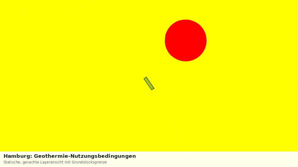 Statische Kartenansicht: Hamburg: Geothermie-Nutzungsbedingungen