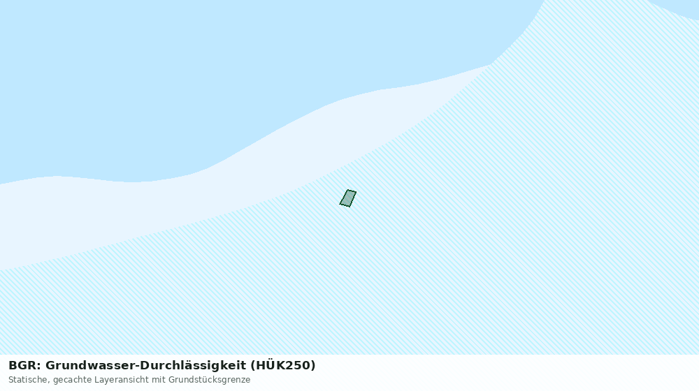 Statische Kartenansicht: BGR: Grundwasser-Durchlässigkeit (HÜK250)