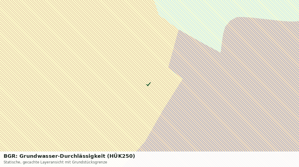 Statische Kartenansicht: BGR: Grundwasser-Durchlässigkeit (HÜK250)