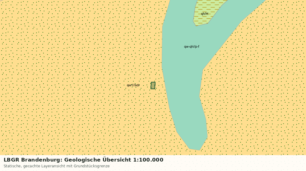 Statische Kartenansicht: LBGR Brandenburg: Geologische Übersicht 1:100.000