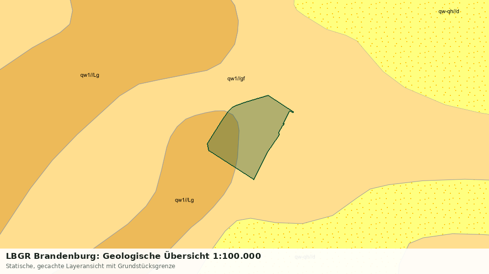 Statische Kartenansicht: LBGR Brandenburg: Geologische Übersicht 1:100.000