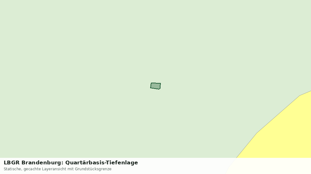 Statische Kartenansicht: LBGR Brandenburg: Quartärbasis-Tiefenlage