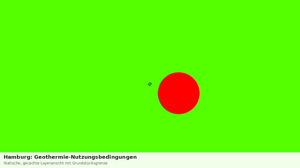 Statische Kartenansicht: Hamburg: Geothermie-Nutzungsbedingungen