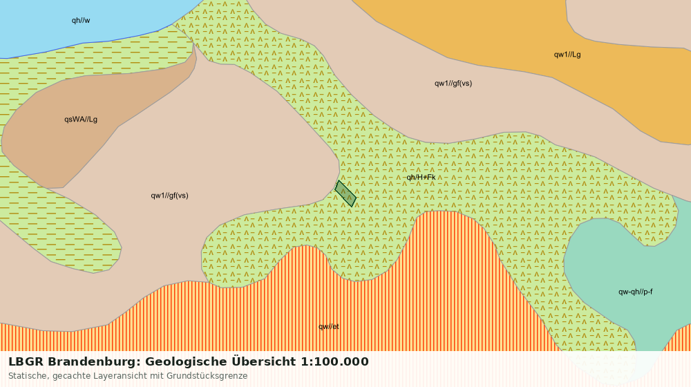 Statische Kartenansicht: LBGR Brandenburg: Geologische Übersicht 1:100.000