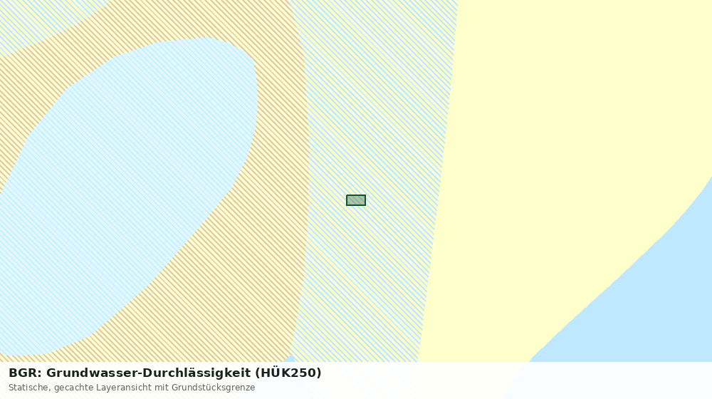 Statische Kartenansicht: BGR: Grundwasser-Durchlässigkeit (HÜK250)