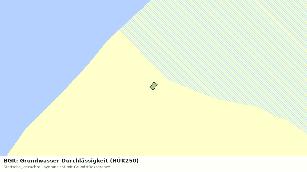 Statische Kartenansicht: BGR: Grundwasser-Durchlässigkeit (HÜK250)