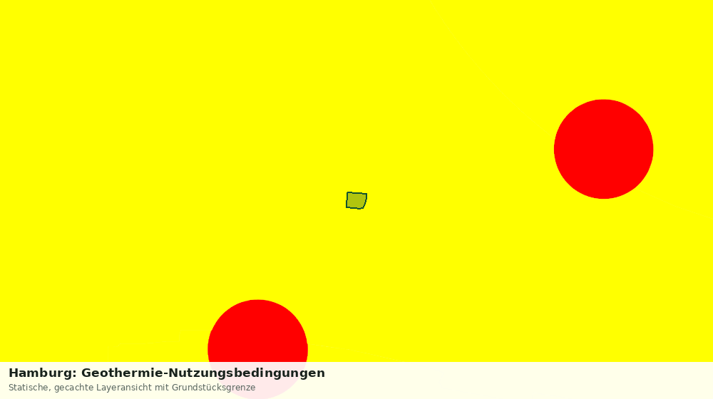 Statische Kartenansicht: Hamburg: Geothermie-Nutzungsbedingungen