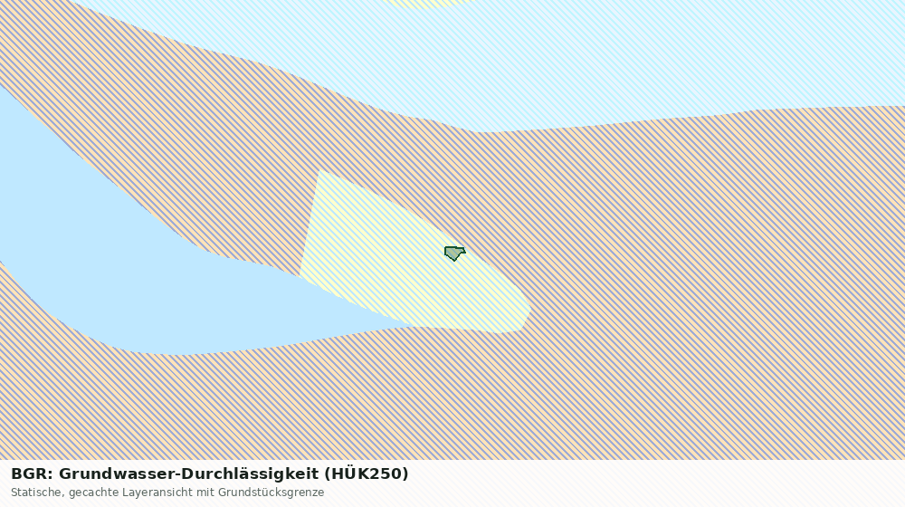 Statische Kartenansicht: BGR: Grundwasser-Durchlässigkeit (HÜK250)