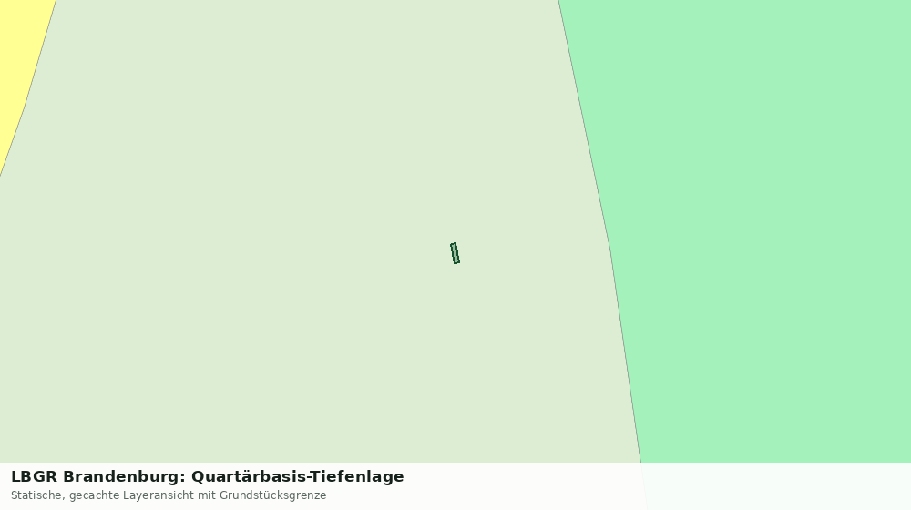 Statische Kartenansicht: LBGR Brandenburg: Quartärbasis-Tiefenlage