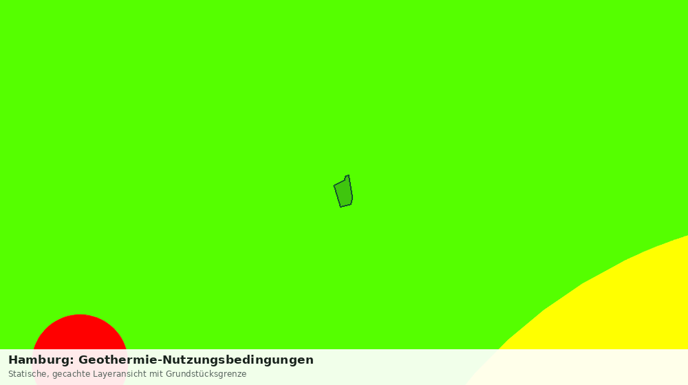 Statische Kartenansicht: Hamburg: Geothermie-Nutzungsbedingungen