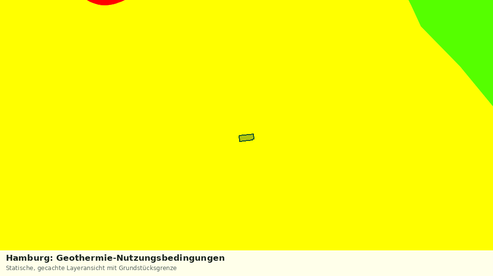 Statische Kartenansicht: Hamburg: Geothermie-Nutzungsbedingungen