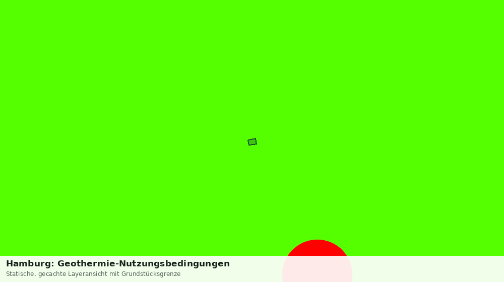 Statische Kartenansicht: Hamburg: Geothermie-Nutzungsbedingungen