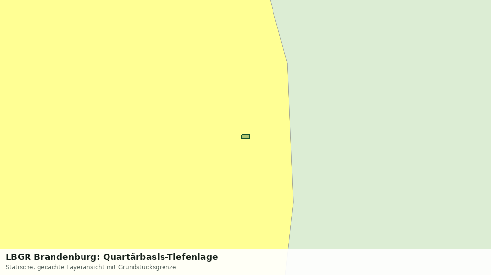 Statische Kartenansicht: LBGR Brandenburg: Quartärbasis-Tiefenlage