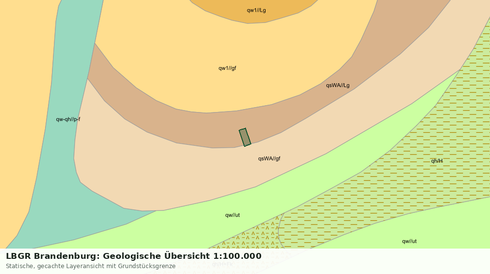 Statische Kartenansicht: LBGR Brandenburg: Geologische Übersicht 1:100.000