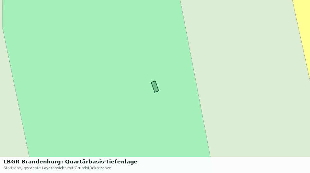 Statische Kartenansicht: LBGR Brandenburg: Quartärbasis-Tiefenlage
