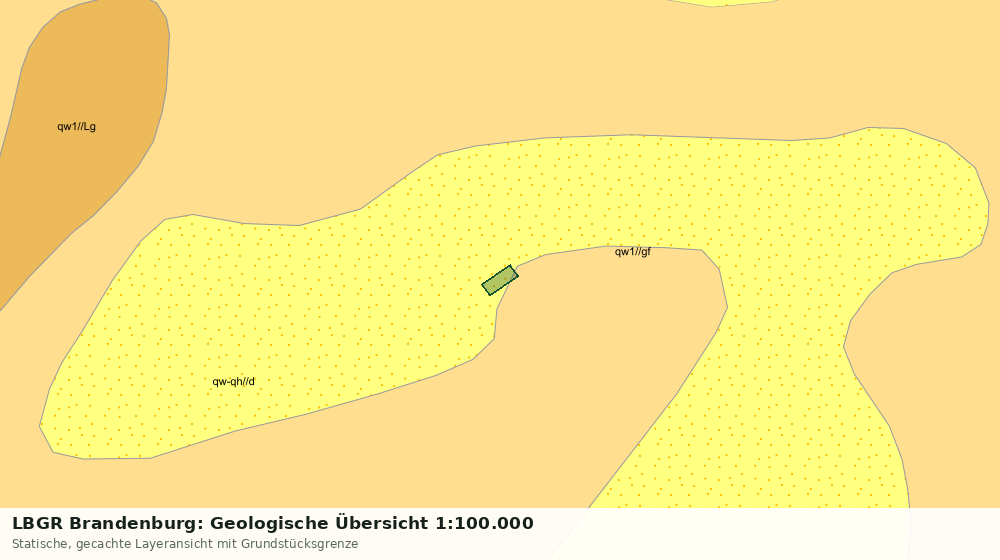 Statische Kartenansicht: LBGR Brandenburg: Geologische Übersicht 1:100.000