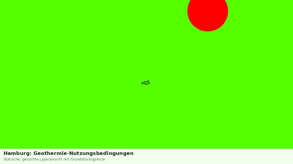 Statische Kartenansicht: Hamburg: Geothermie-Nutzungsbedingungen