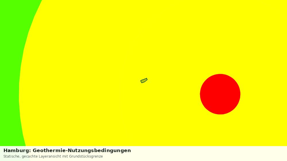 Statische Kartenansicht: Hamburg: Geothermie-Nutzungsbedingungen