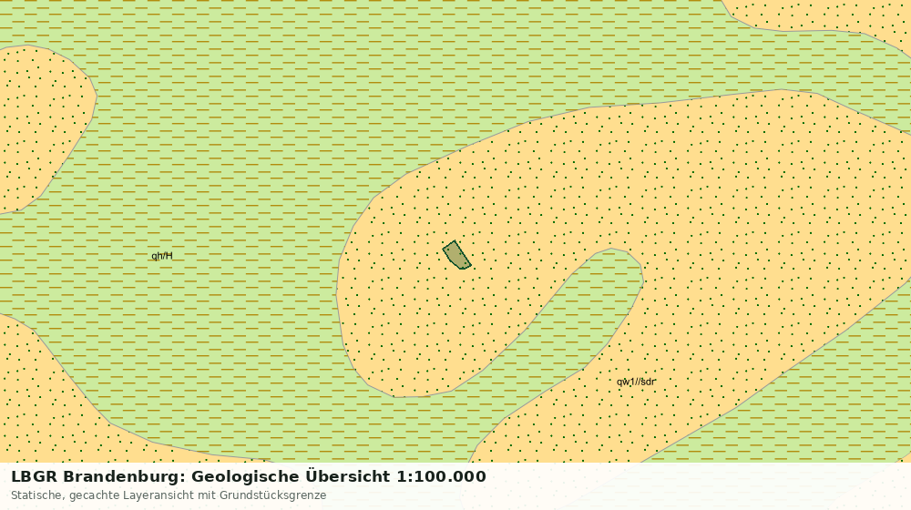 Statische Kartenansicht: LBGR Brandenburg: Geologische Übersicht 1:100.000