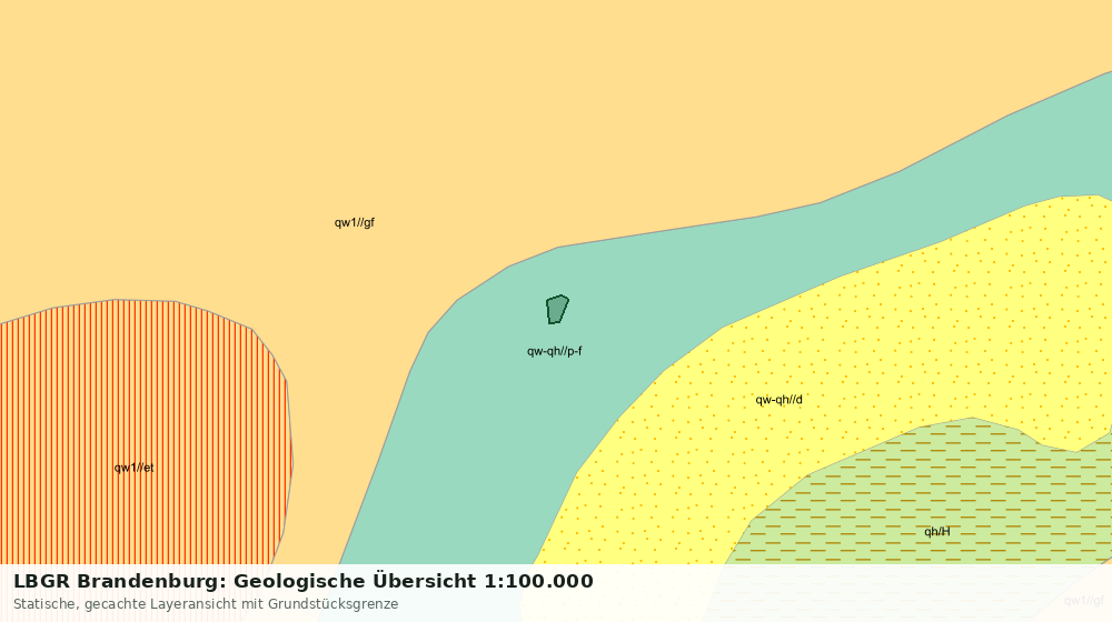 Statische Kartenansicht: LBGR Brandenburg: Geologische Übersicht 1:100.000