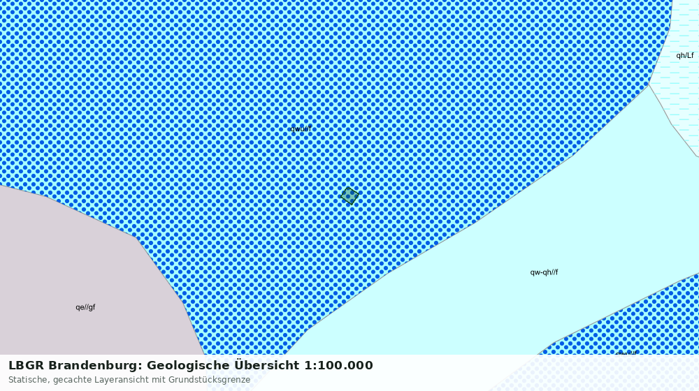Statische Kartenansicht: LBGR Brandenburg: Geologische Übersicht 1:100.000