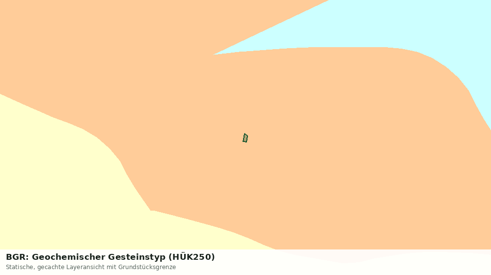 Statische Kartenansicht: BGR: Geochemischer Gesteinstyp (HÜK250)
