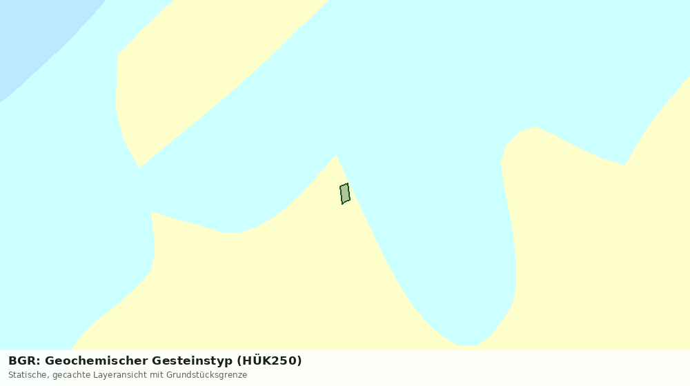 Statische Kartenansicht: BGR: Geochemischer Gesteinstyp (HÜK250)
