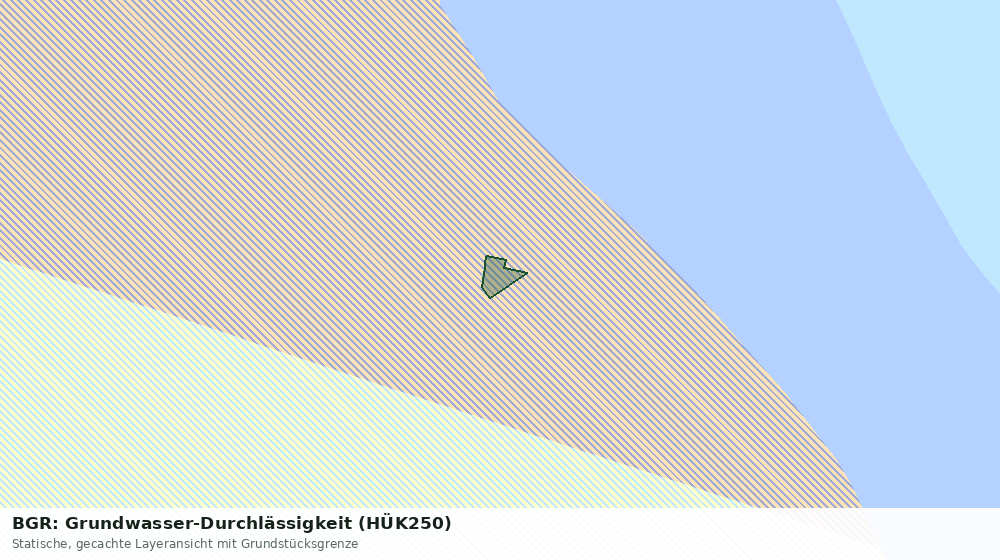 Statische Kartenansicht: BGR: Grundwasser-Durchlässigkeit (HÜK250)