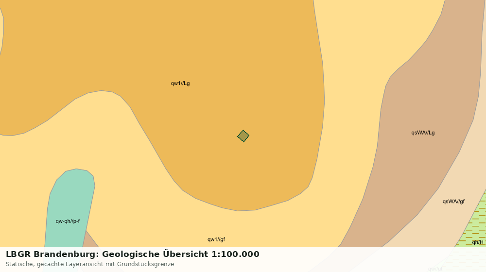 Statische Kartenansicht: LBGR Brandenburg: Geologische Übersicht 1:100.000