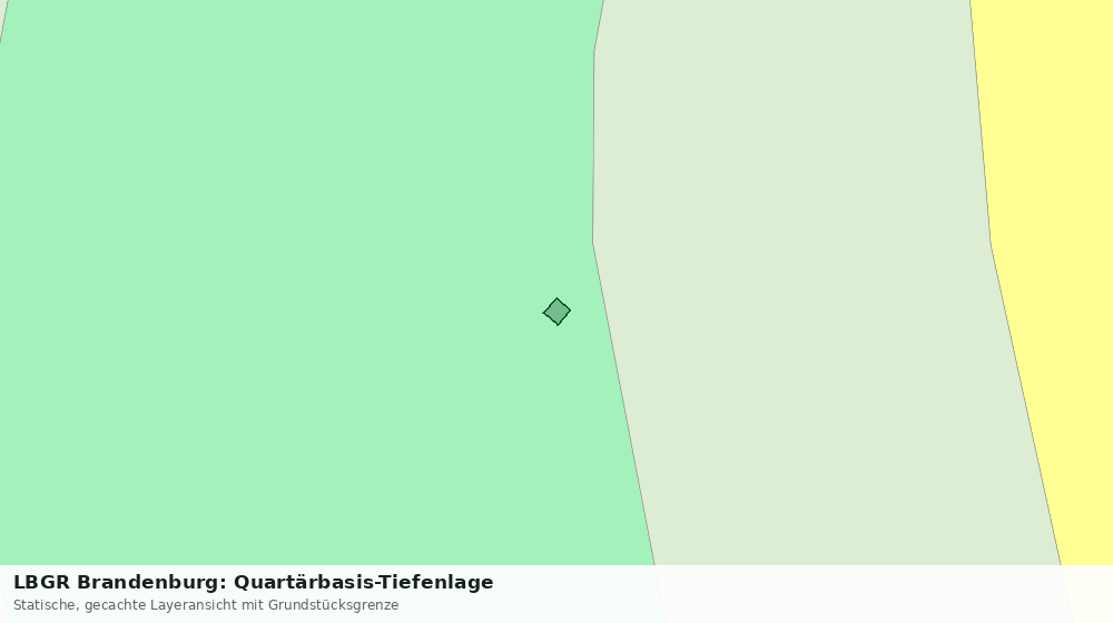 Statische Kartenansicht: LBGR Brandenburg: Quartärbasis-Tiefenlage