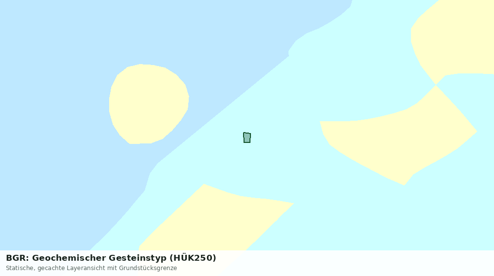 Statische Kartenansicht: BGR: Geochemischer Gesteinstyp (HÜK250)