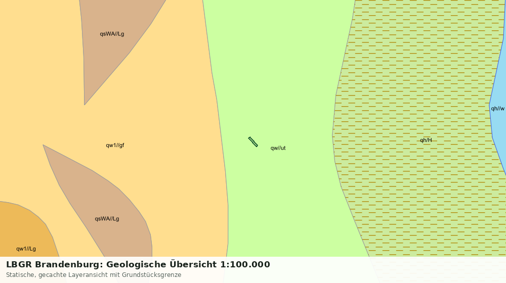 Statische Kartenansicht: LBGR Brandenburg: Geologische Übersicht 1:100.000