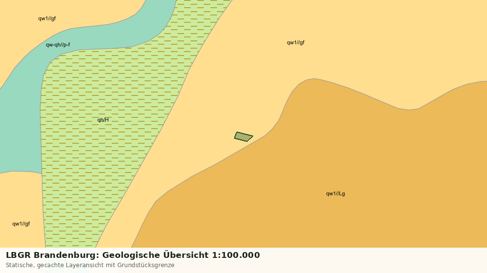 Statische Kartenansicht: LBGR Brandenburg: Geologische Übersicht 1:100.000