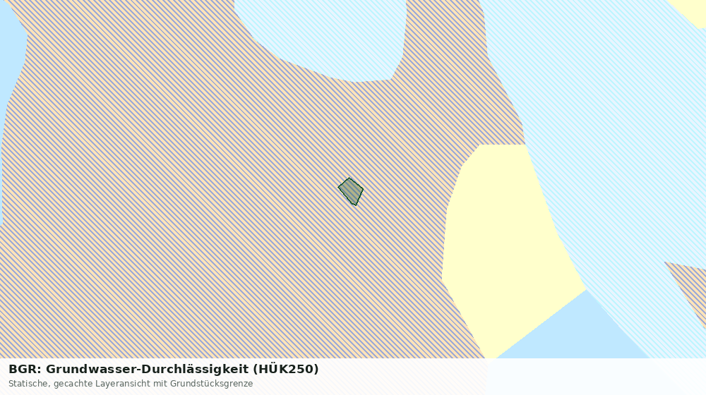 Statische Kartenansicht: BGR: Grundwasser-Durchlässigkeit (HÜK250)