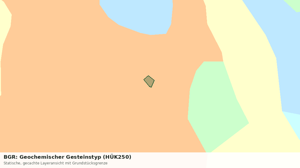 Statische Kartenansicht: BGR: Geochemischer Gesteinstyp (HÜK250)