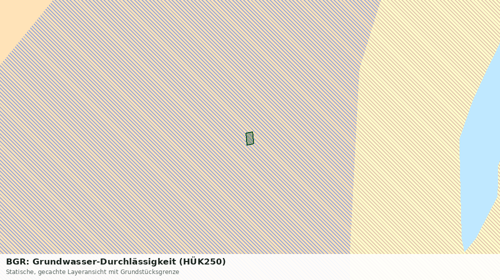 Statische Kartenansicht: BGR: Grundwasser-Durchlässigkeit (HÜK250)