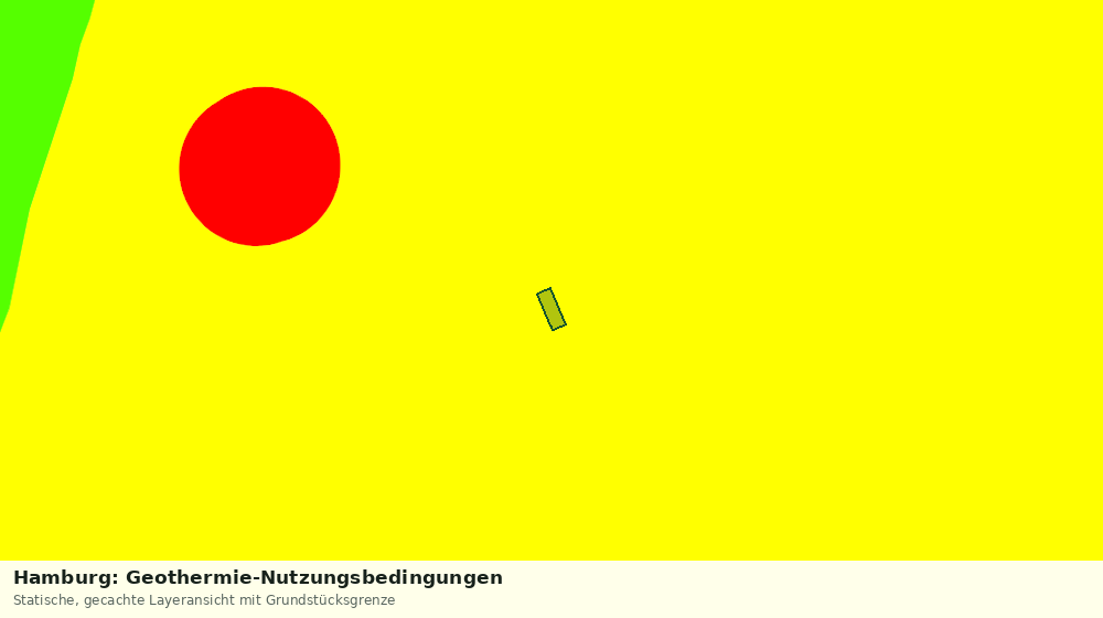 Statische Kartenansicht: Hamburg: Geothermie-Nutzungsbedingungen