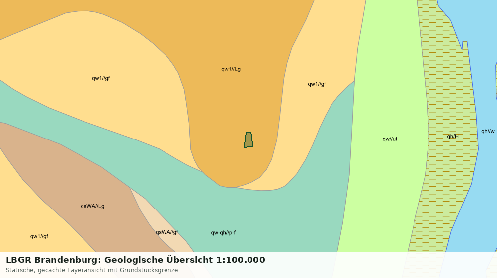 Statische Kartenansicht: LBGR Brandenburg: Geologische Übersicht 1:100.000