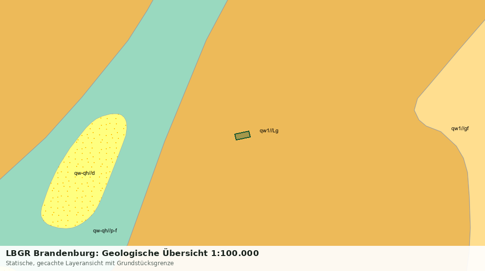 Statische Kartenansicht: LBGR Brandenburg: Geologische Übersicht 1:100.000