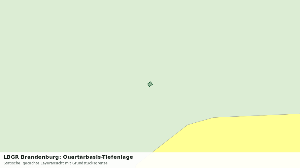 Statische Kartenansicht: LBGR Brandenburg: Quartärbasis-Tiefenlage