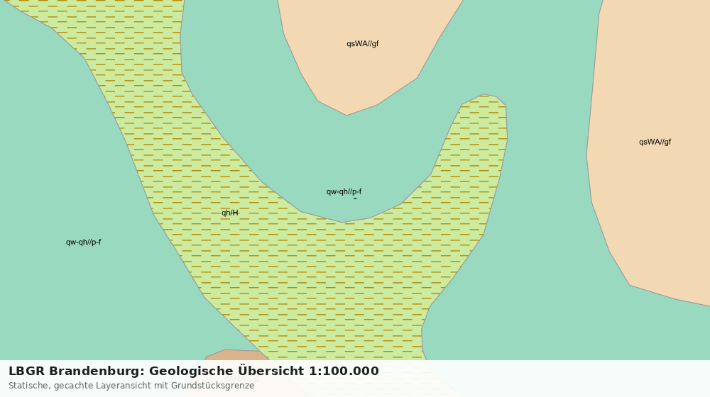 Statische Kartenansicht: LBGR Brandenburg: Geologische Übersicht 1:100.000