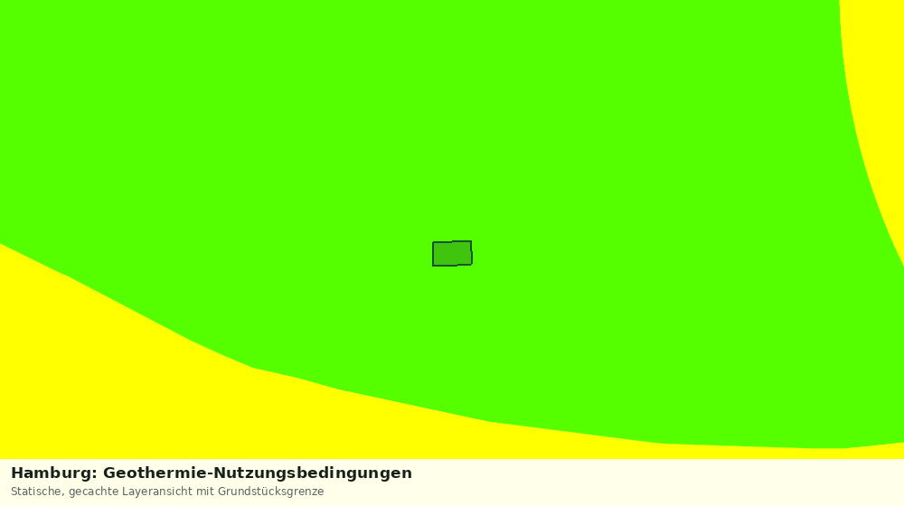 Statische Kartenansicht: Hamburg: Geothermie-Nutzungsbedingungen