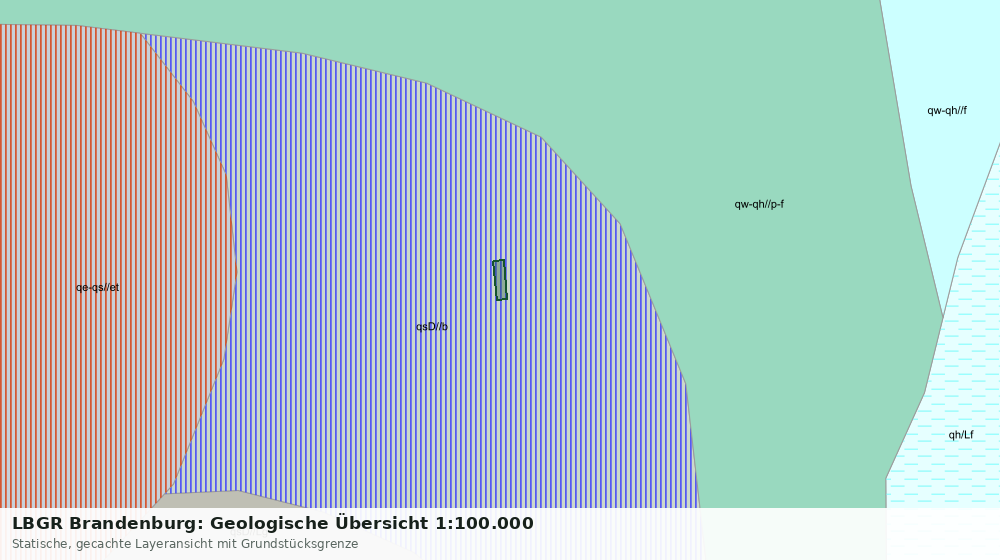 Statische Kartenansicht: LBGR Brandenburg: Geologische Übersicht 1:100.000