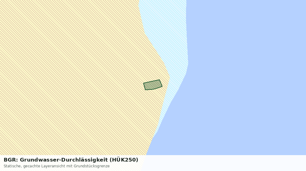 Statische Kartenansicht: BGR: Grundwasser-Durchlässigkeit (HÜK250)