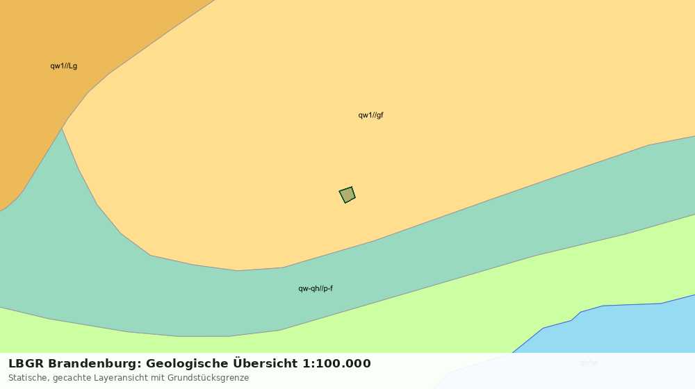 Statische Kartenansicht: LBGR Brandenburg: Geologische Übersicht 1:100.000