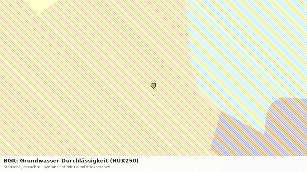 Statische Kartenansicht: BGR: Grundwasser-Durchlässigkeit (HÜK250)